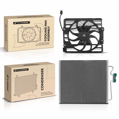 AC Condenser & Single Cooling Fan Assembly Kit