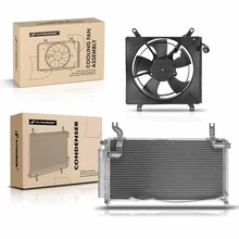 AC Condenser & Single Cooling Fan Assembly Kit