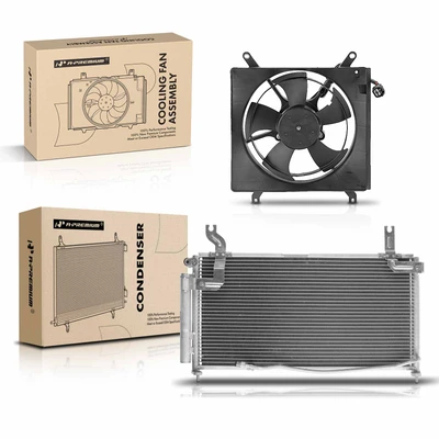 AC Condenser & Single Cooling Fan Assembly Kit