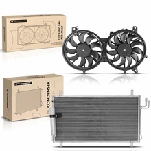 AC Condenser & Dual Cooling Fan Assembly Kit