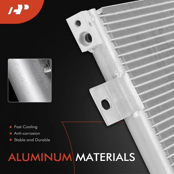 AC Condenser without Receiver Drier for Chrysler Town & Country Dodge Plymouth