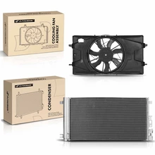 AC Condenser & Single Cooling Fan Assembly Kit