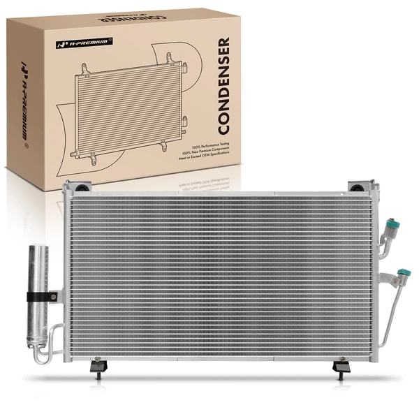 AC Condenser with Receiver Drier for Mitsubishi Outlander 2003-2006