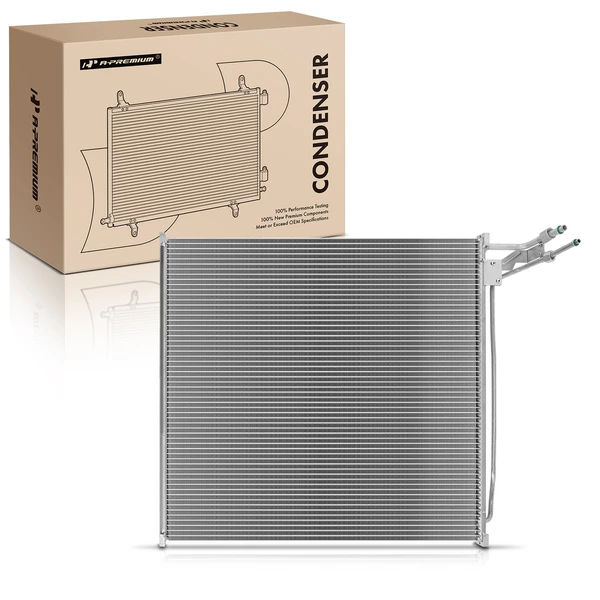 AC Condenser without Receiver Drier for 1997-2002 Ford E-350 Econoline Club Wagon