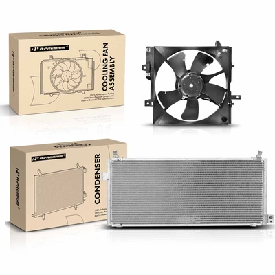 AC Condenser & Single Cooling Fan Assembly Kit