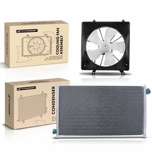 AC Condenser & Single Cooling Fan Assembly Kit