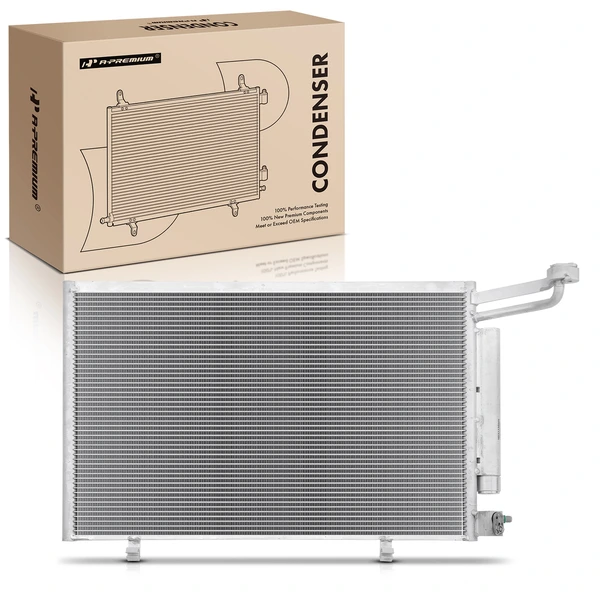 AC Condenser with Receiver Drier for 2014-2019 Ford Fiesta