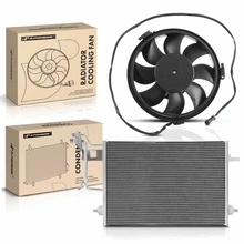 AC Condenser & Single Cooling Fan Assembly Kit
