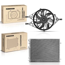AC Condenser & Single Cooling Fan Assembly Kit