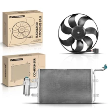AC Condenser & Single Cooling Fan Assembly Kit