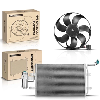 AC Condenser & Single Cooling Fan Assembly Kit