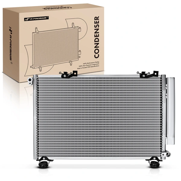 AC Condenser with Receiver Drier for Toyota Echo 2000 2001 2002 L4 1.5L