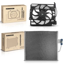 AC Condenser & Single Cooling Fan Assembly Kit