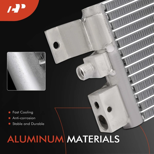 AC Condenser with Bracket for Dodge Grand Caravan Chrysler Town & Country Voyager