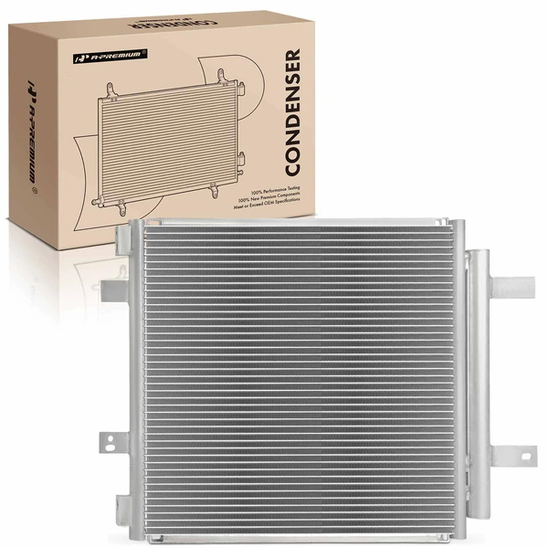 AC Condenser with Receiver Drier & Bracket for Jaguar XJR XJ8 Vanden Plas 2004-2009