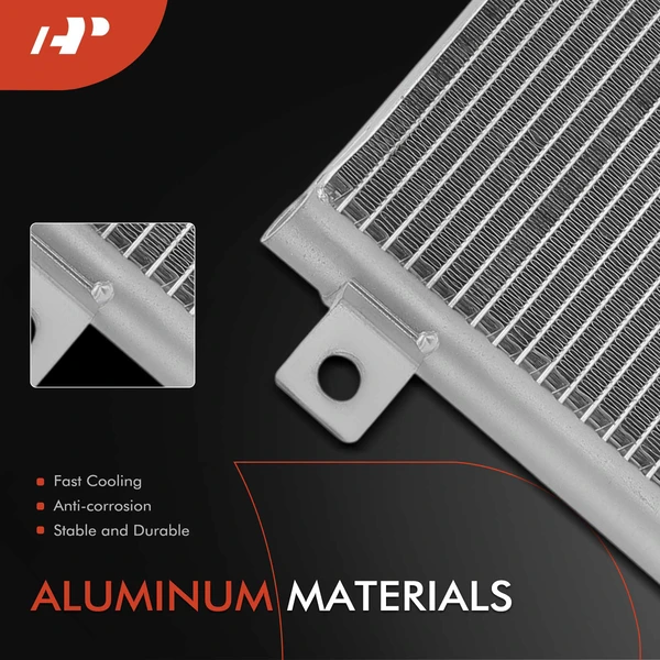 AC Condenser with Bracket for Chrysler Town & Country Dodge Grand Caravan Caravan