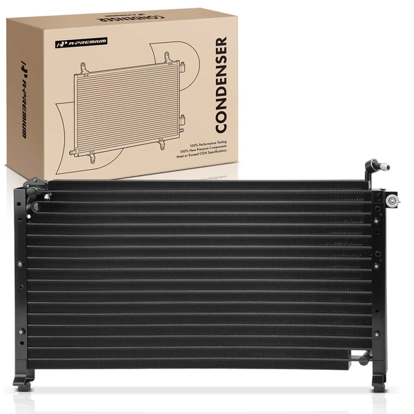 AC Condenser with Bracket for Nissan Pathfinder 1987-1992 D21 1986-1992 2.4L 3.0L