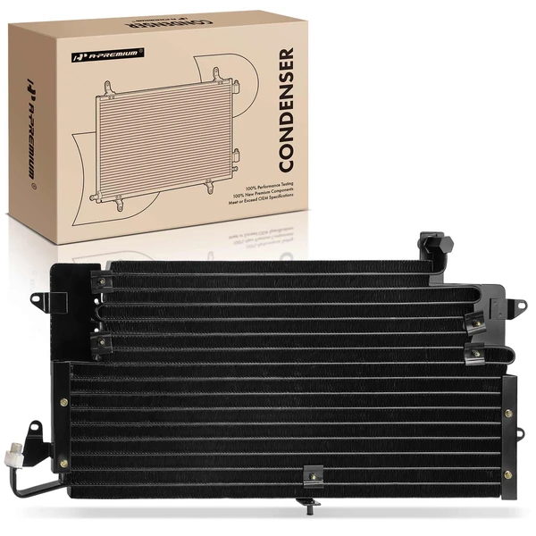 AC Condenser with Bracket for Volkswagen Passat 90-92 L4 2.0L Naturally Aspirated