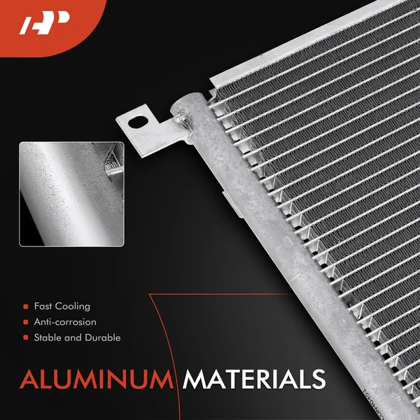 AC Condenser without Receiver Drier for Audi A8 Quattro 2006-2010 4.2L 6.0L