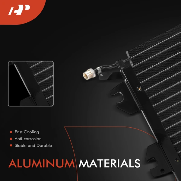 AC Condenser with Bracket for Chevrolet G10 G20 G30 P30 GMC G1500 G2500 G3500