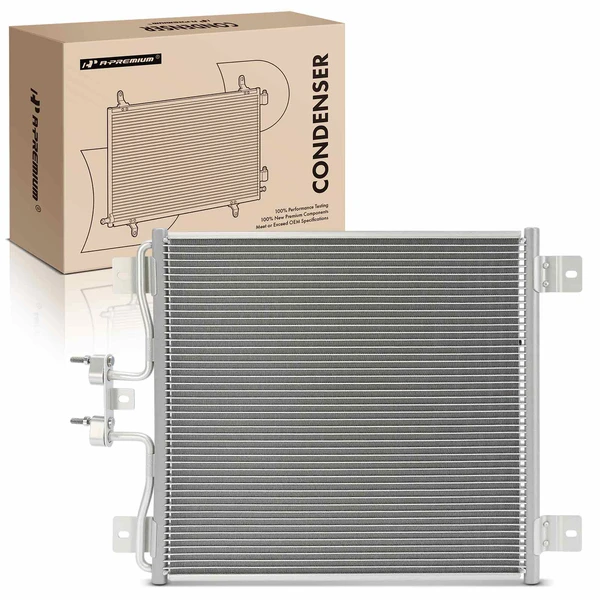 AC Condenser with Bracket for 2004-2007 Ford F-750