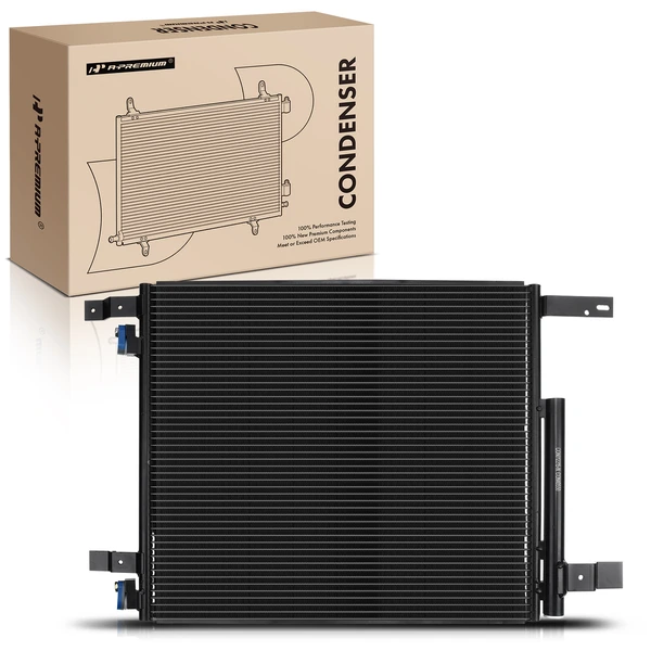 AC Condenser with Receiver Drier for 2010-2016 Cadillac SRX