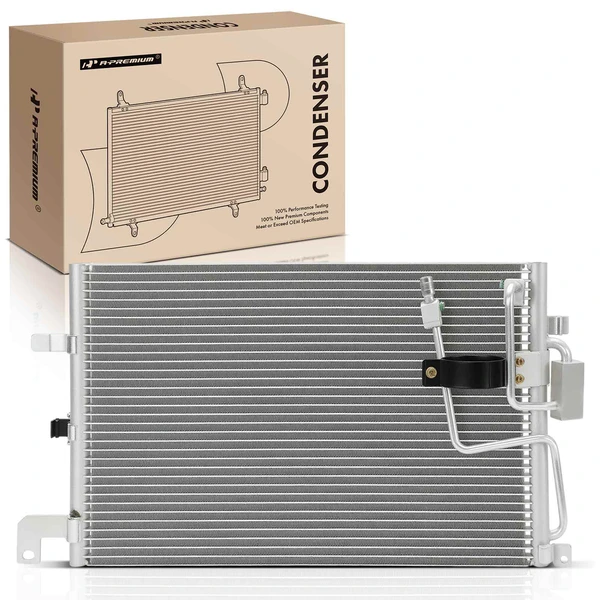 AC Condenser with Bracket for Saab 900 1994-1998 L4 2.0L 2.1L 2.3L V6 2.5L