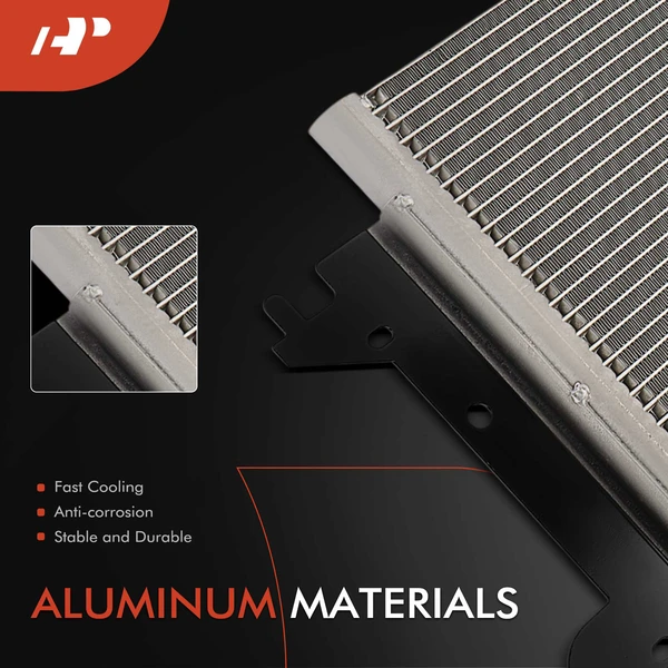 AC Condenser with Bracket for Cadillac DeVille 1996-1999 Eldorado 1996-2002 Seville 1996-1997