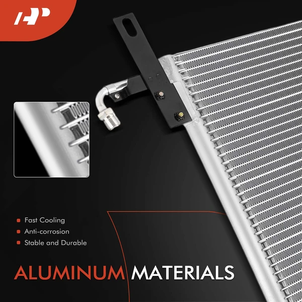 AC Condenser with Bracket for Freightliner FLB 1998-1999 FLC112 FLD112 1998-2001