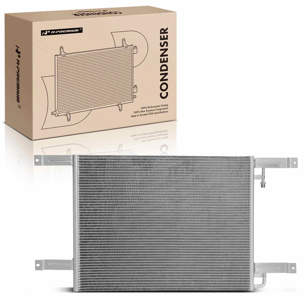 AC Condenser with Bracket for Freightliner FL50 FL60 FL106 FL112 MT35 MT45 2001