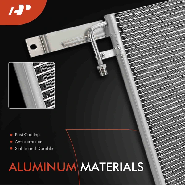 AC Condenser with Bracket for Freightliner FL50 FL60 FL106 FL112 MT35 MT45 2001