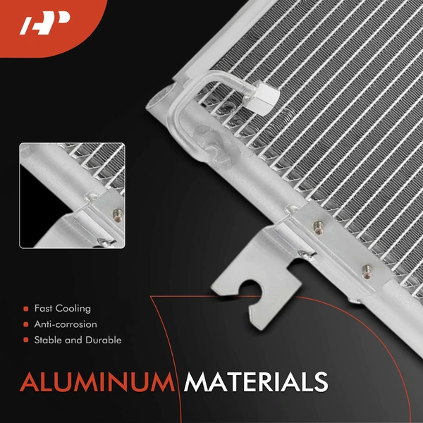 Aluminum AC Condenser with Bracket for Mazda Miata 1999-2000 1.8L Parallel Flow