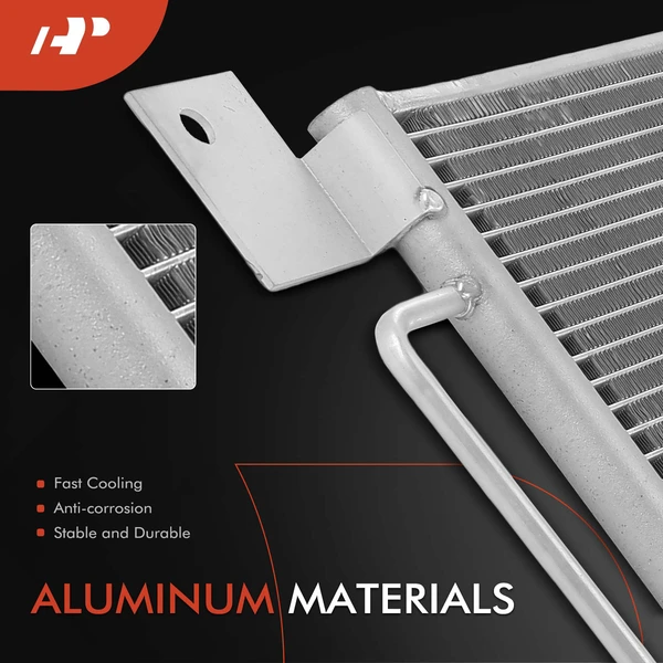 AC Condenser with Bracket for International Harvester 2554 4400 5000 5500i 7400