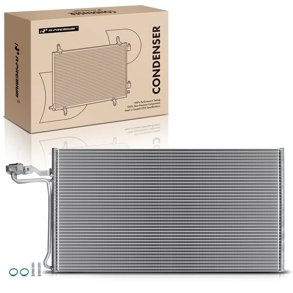 AC Condenser without Receiver Drier for 2008-2011 Volvo V50