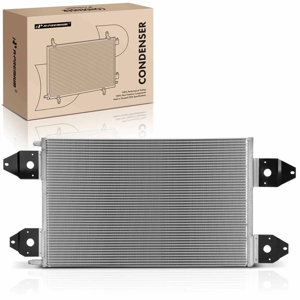 Aluminum AC Condenser with Bracket for Mack CH 1995-1999 2003 L6 10.0L