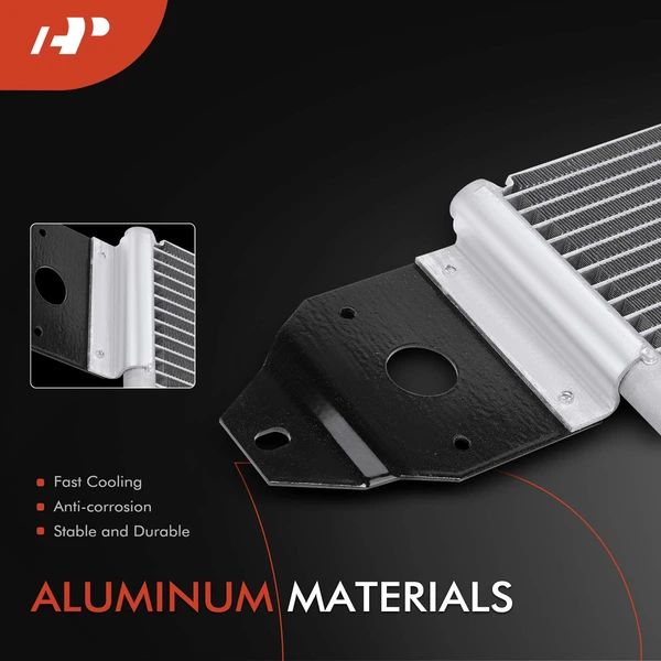 Aluminum AC Condenser with Bracket for Mack CH 1995-1999 2003 L6 10.0L