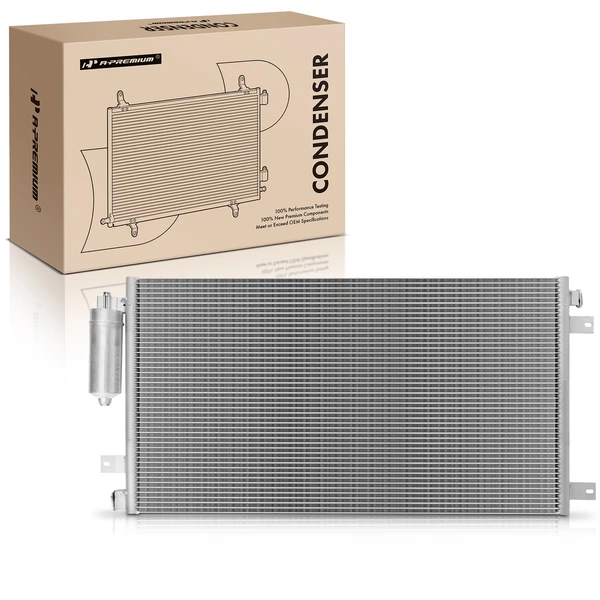 AC Condenser with Receiver Drier for 2012-2021 Nissan NV2500