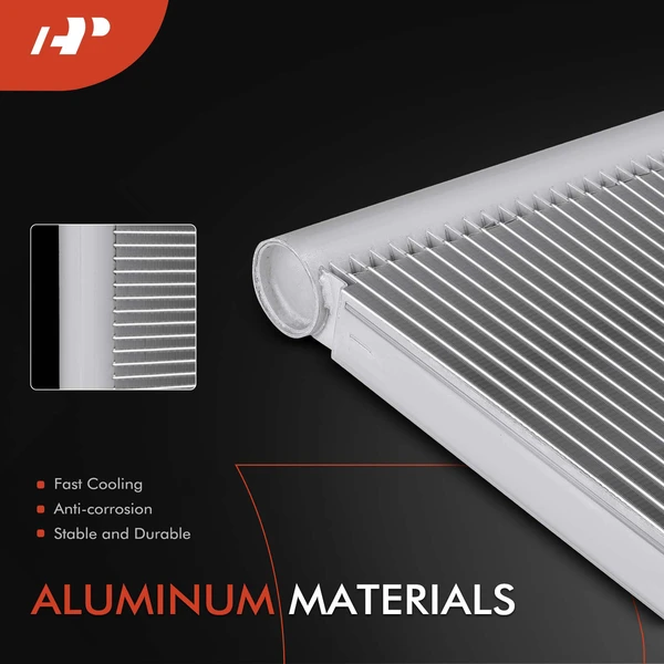 Aluminum AC Condenser with Bracket for Jaguar F-Pace Land Rover Range Rover