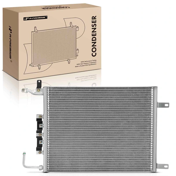 AC Condenser with Bracket for Ford F-100 1973-1979 F-150 1975-1979 F-250 F-350