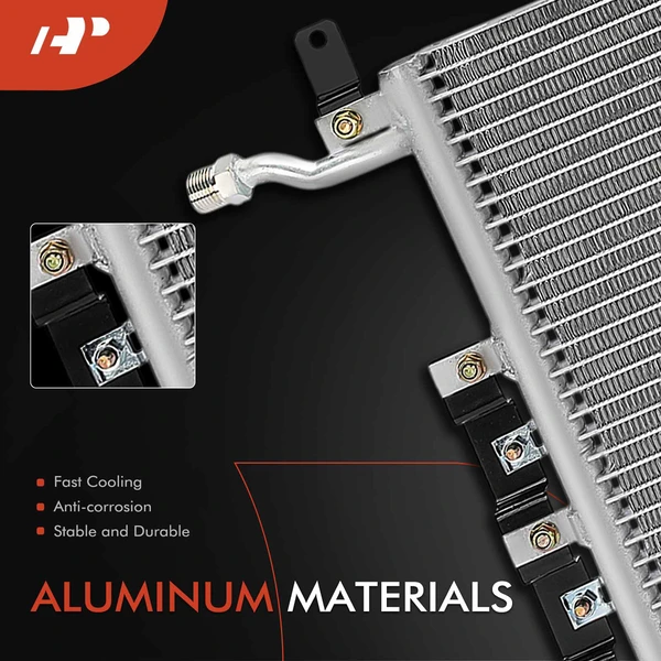 AC Condenser with Bracket for Ford F-100 1973-1979 F-150 1975-1979 F-250 F-350