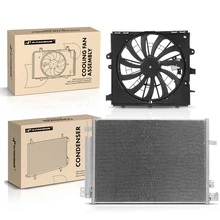 AC Condenser & Single Cooling Fan Assembly Kit