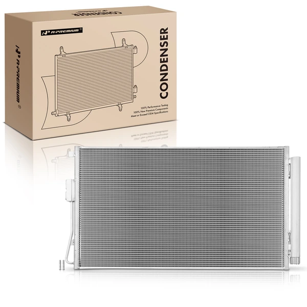 AC Condenser with Receiver Drier for 2013-2018 Hyundai Santa Fe