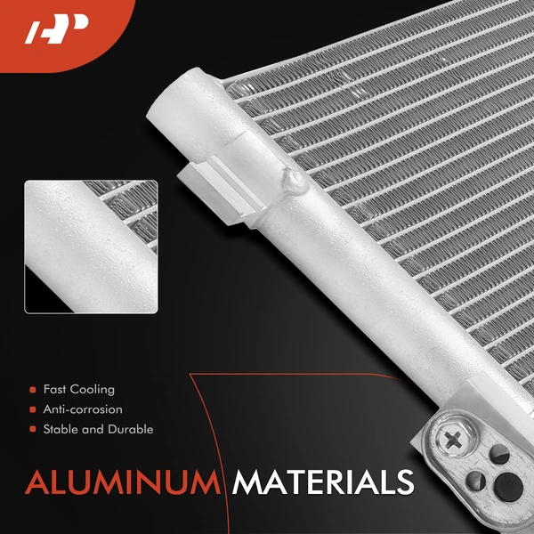 AC Condenser with Receiver Drier & Bracket for Hyundai Santa Fe Sport Kia Sorento