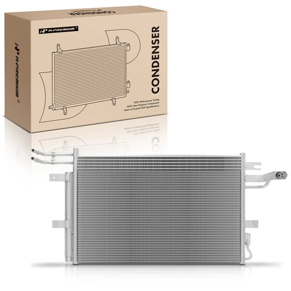 AC Condenser with Receiver Drier for 2013-2019 Ford Flex
