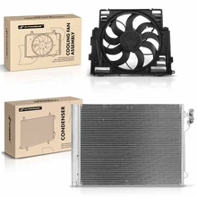 AC Condenser & Single Cooling Fan Assembly Kit