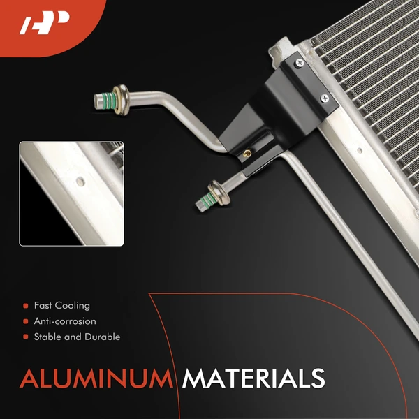 AC Condenser with Bracket for Ford Taurus 1986-1995 Lincoln Continental Mercury