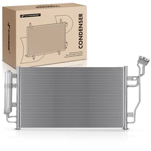 AC Condenser with Receiver Drier for 2013-2017 Nissan Leaf