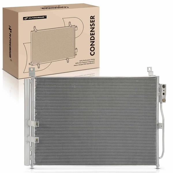 AC Condenser with Receiver Drier & Bracket for 2014-2018 INFINITI Q50