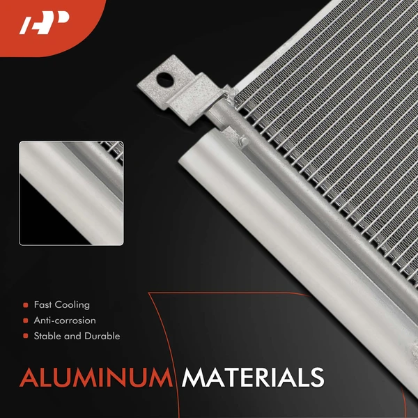 AC Condenser with Receiver Drier & Bracket for INFINITI Q50 2014-2018 V6 3.5L