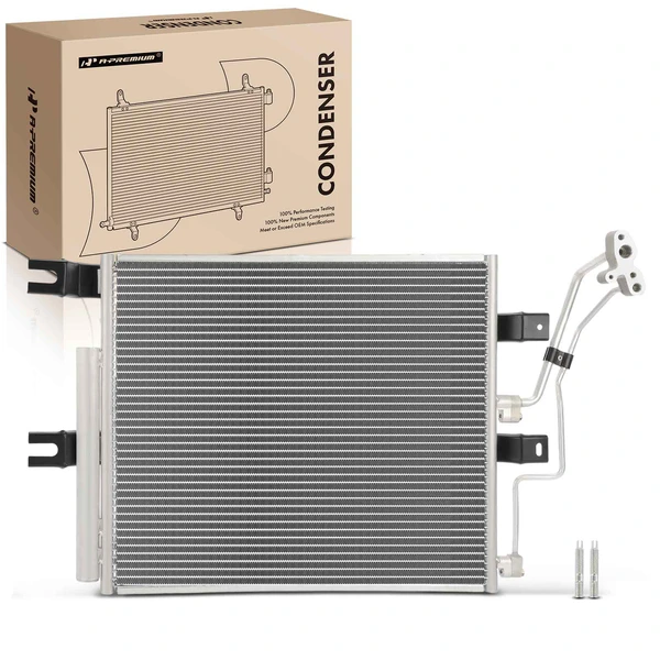 AC Condenser with Bracket for Ram 2500 3500 4500 5500 Dodge Ram 2500 Ram 3500